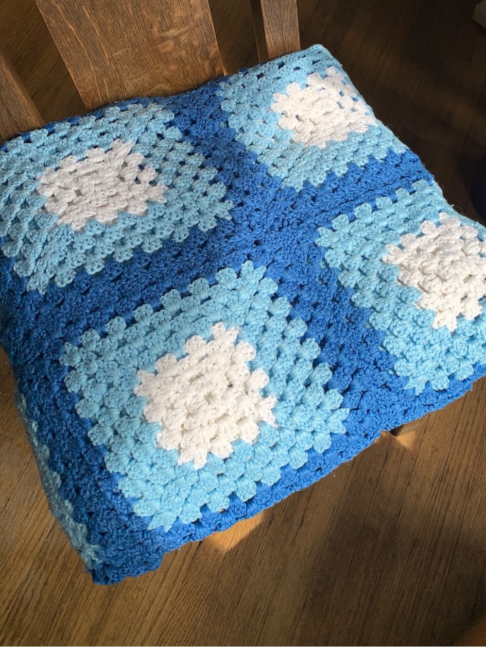 Pretty Boho Granny Square Crochet Blanket